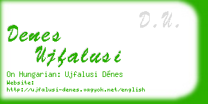 denes ujfalusi business card